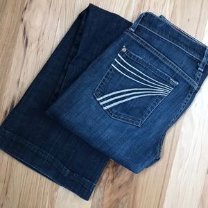 7 for all mankind dojo jeans dark wash